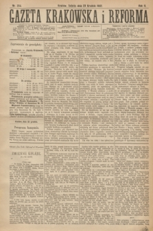 Gazeta Krakowska i Reforma. R.2, nr 224 (23 grudnia 1882)