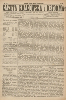 Gazeta Krakowska i Reforma. R.2, nr 227 (29 grudnia 1882)