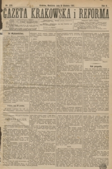 Gazeta Krakowska i Reforma. R.2, nr 229 (31 grudnia 1882)