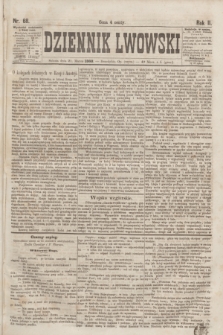 Dziennik Lwowski. R.2, nr 68 (21 marca 1868)