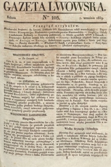Gazeta Lwowska. 1839, nr 105