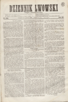 Dziennik Lwowski : organ demokratyczny. R.3, nr 245 (4 października 1869)