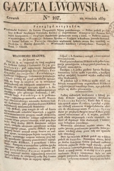 Gazeta Lwowska. 1839, nr 107