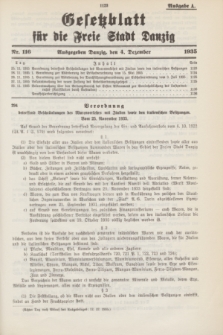 Gesetzblatt für die Freie Stadt Danzig.1935, Nr. 116 (4 Dezember) - Ausgabe A