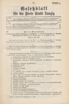 Gesetzblatt für die Freie Stadt Danzig.1939, Nr. 54 (5 Juli) - Ausgabe A