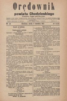 Orędownik powiatu Chodzieskiego : urzędowy organ publikacyjny. R.69, nr 26 (5 kwietnia 1922)