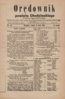Orędownik powiatu Chodzieskiego : urzędowy organ publikacyjny. R.69, nr 34 (6 maja 1922)