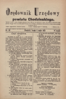Orędownik Urzędowy powiatu Chodzieskiego. R.70, nr 26 (2 maja 1923)