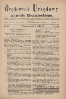 Orędownik Urzędowy powiatu Chodzieskiego. R.70, nr 28 (12 maja 1923)