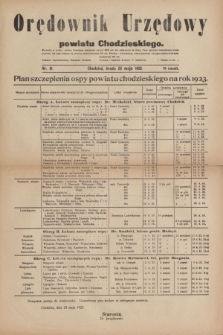 Orędownik Urzędowy powiatu Chodzieskiego. R.70, nr 31 (23 maja 1923)