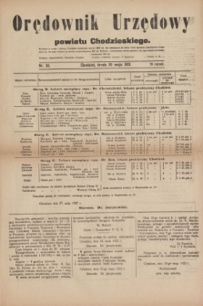Orędownik Urzędowy powiatu Chodzieskiego. R.70, nr 33 (30 maja 1923)