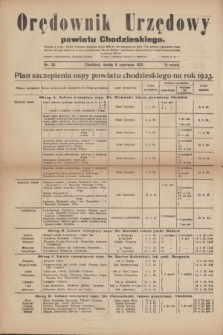 Orędownik Urzędowy powiatu Chodzieskiego. R.70, nr 35 (6 czerwca 1923)