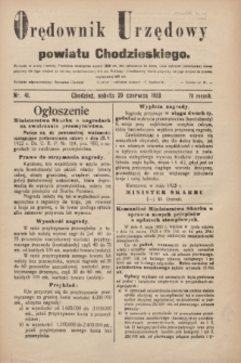 Orędownik Urzędowy powiatu Chodzieskiego. R.70, nr 41 (29 czerwca 1923)