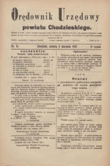 Orędownik Urzędowy powiatu Chodzieskiego. R.70, nr 51 (11 sierpnia 1923)