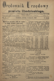 Orędownik Urzędowy powiatu Chodzieskiego. R.71, nr 2 (5 stycznia 1924)