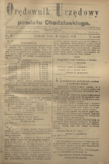 Orędownik Urzędowy powiatu Chodzieskiego. R.71, nr 5 (16 stycznia 1924)