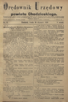 Orędownik Urzędowy powiatu Chodzieskiego. R.71, nr 9 (30 stycznia 1924)