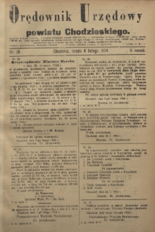 Orędownik Urzędowy powiatu Chodzieskiego. R.71, nr 10 (6 lutego 1924)