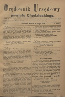 Orędownik Urzędowy powiatu Chodzieskiego. R.71, nr 11 (9 lutego 1924)
