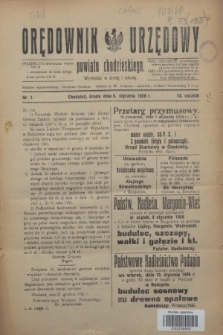 Orędownik Urzędowy powiatu chodzieskiego. R.73, nr 1 (6 stycznia 1926)