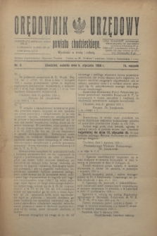 Orędownik Urzędowy powiatu chodzieskiego. R.73, nr 2 (9 stycznia 1926)