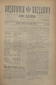 Orędownik Urzędowy powiatu chodzieskiego. R.73, nr 17 (6 marca 1926)