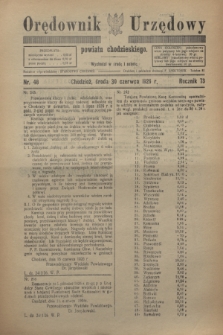 Orędownik Urzędowy powiatu chodzieskiego. R.73, nr 48 (30 czerwca 1926)