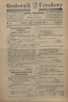 Orędownik Urzędowy powiatu chodzieskiego. R.73, nr 67 (11 września 1926)