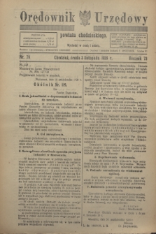 Orędownik Urzędowy powiatu chodzieskiego. R.73, nr 79 (3 listopada 1926)
