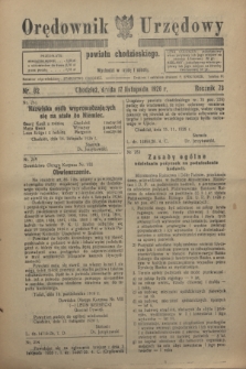 Orędownik Urzędowy powiatu chodzieskiego. R.73, nr 82 (17 listopada 1926)