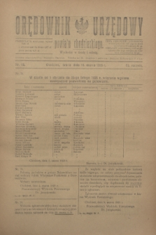 Orędownik Urzędowy powiatu chodzieskiego. R.72, nr 19 (11 marca 1925)