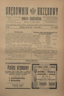 Orędownik Urzędowy powiatu chodzieskiego. R.72, nr 51 (1 lipca 1925)