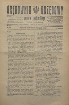 Orędownik Urzędowy powiatu chodzieskiego. R.72, nr 90 (18 listopada 1925)