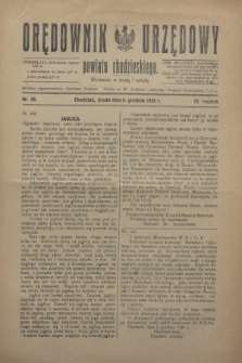 Orędownik Urzędowy powiatu chodzieskiego. R.72, nr 96 (9 grudnia 1925)