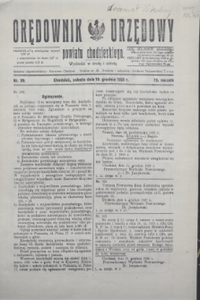 Orędownik Urzędowy powiatu chodzieskiego. R.72, nr 99 (19 grudnia 1925)