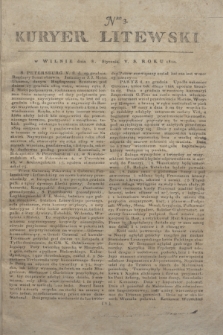 Kuryer Litewski. 1810, Nro 3 (8 stycznia) + dod.