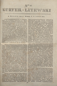 Kuryer Litewski. 1810, Nro 78 (28 września)