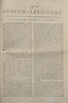 Kuryer Litewski. 1810, Nro 87 (29 października)