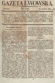 Gazeta Lwowska. 1839, nr 113