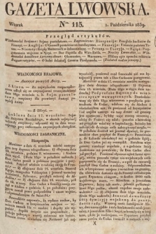 Gazeta Lwowska. 1839, nr 115