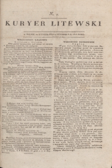 Kuryer Litewski. 1818, nr 7 (22 stycznia) + dod.