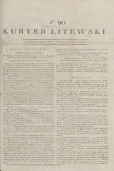 Kuryer Litewski. 1818, nr 90 (8 listopada)