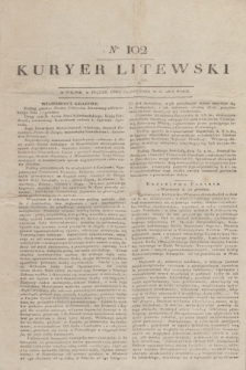 Kuryer Litewski. 1818, nr 102 (20 grudnia) + dod.