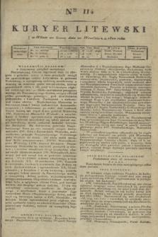 Kuryer Litewski. 1820, Ner 114 (22 września) + dod.