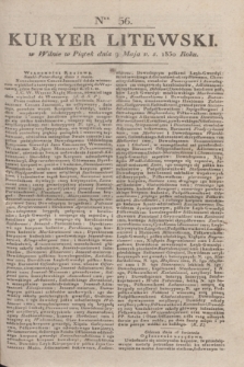 Kuryer Litewski. 1830, Ner 56 (9 maja) + dod.