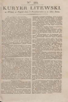 Kuryer Litewski. 1830, Ner 119 (3 października) + dod.