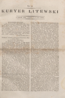 Kuryer Litewski. 1814, Nro 18 (4 marca) + dod.