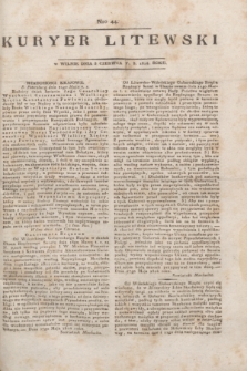 Kuryer Litewski. 1814, Nro 44 (3 czerwca)