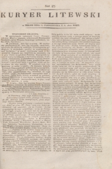 Kuryer Litewski. 1814, Nro 87 (31 października) + dod.