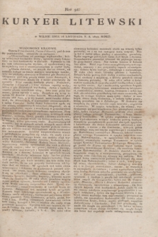 Kuryer Litewski. 1814, Nro 91 (14 listopada) + dod.